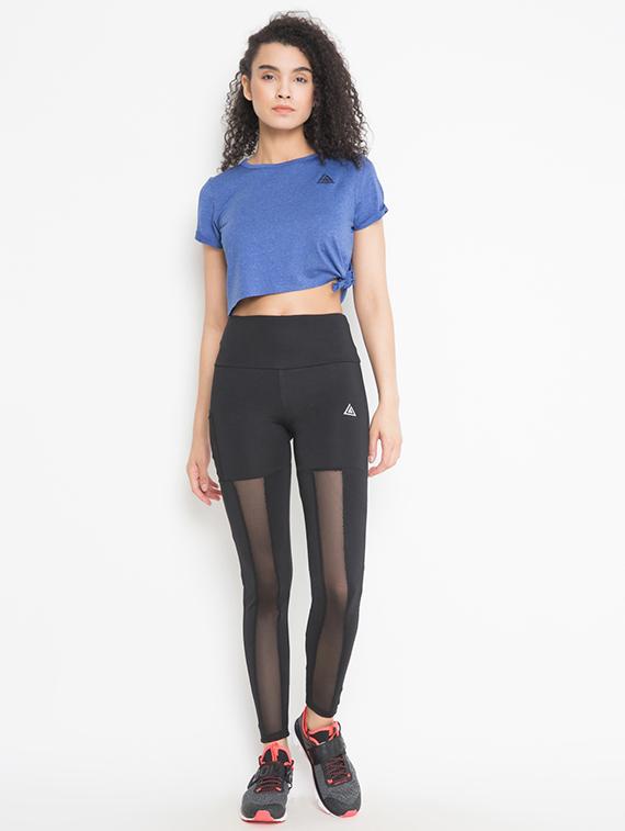 round neck solid crop tee - 16410621 - Zoom Image - 4