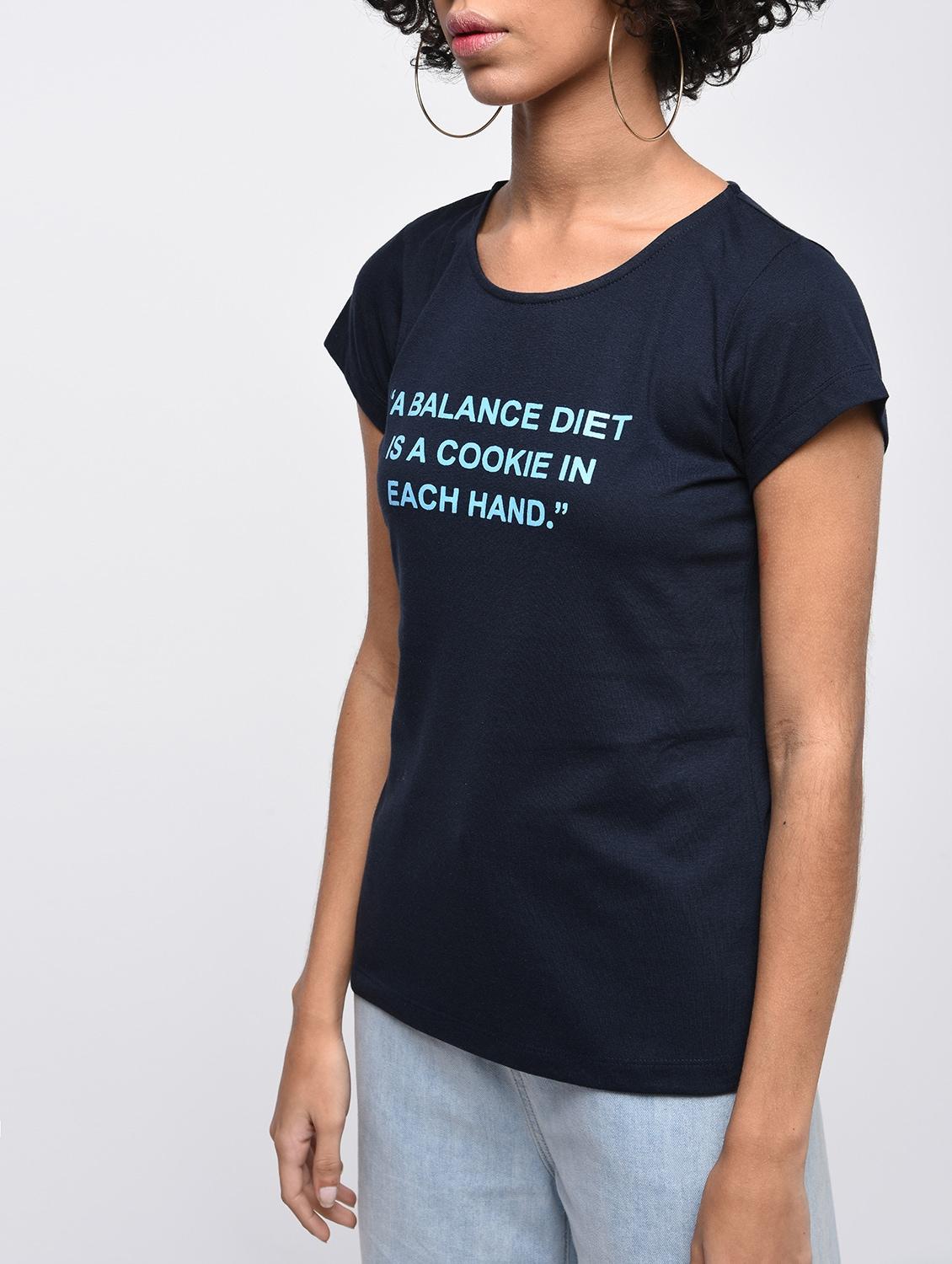 round neck slogan printed tee - 16416710 - Zoom Image - 4