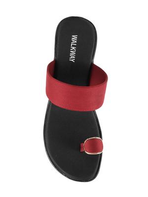 red one toe wedges - 16417215 - Standard Image - 4