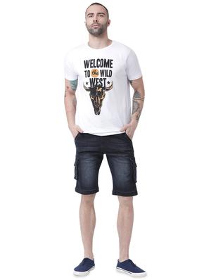 black denim shorts - 16417312 - Standard Image - 4