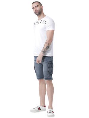grey denim shorts - 16417314 - Standard Image - 4