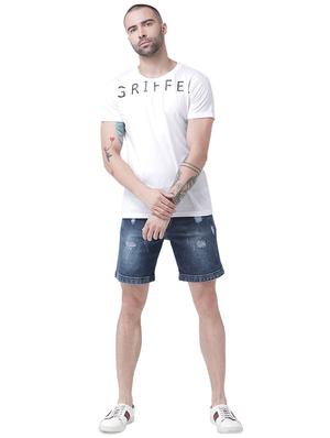 dark blue denim shorts - 16417316 - Standard Image - 4