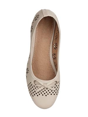 beige slip on ballerins - 16417444 - Standard Image - 4