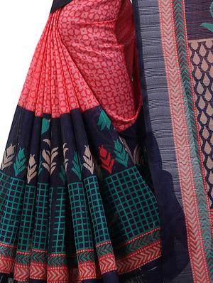 pink art silk bhagalpuri saree with blouse - 16417737 - Standard Image - 4