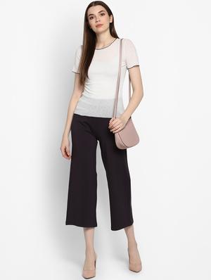 high rise solid culottes - 16417821 - Standard Image - 4