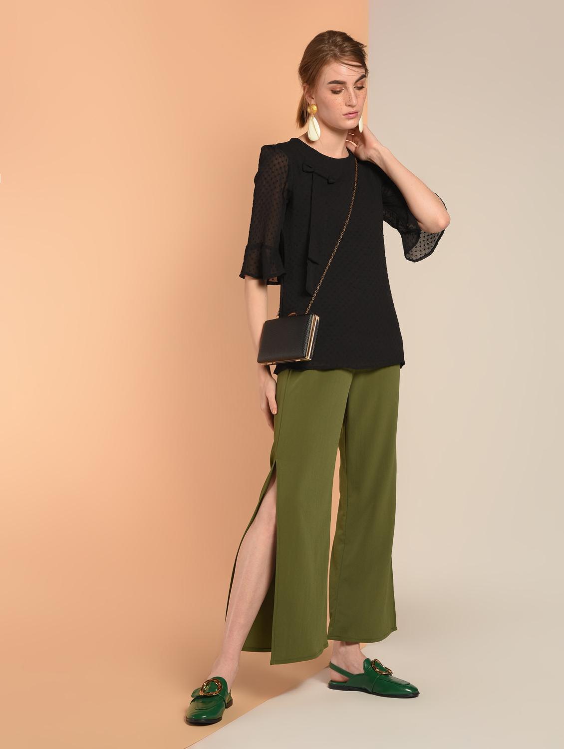 bow detail dobby top - 16417836 - Zoom Image - 4