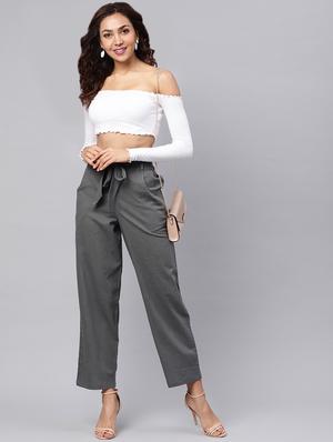 tie up waist pleated trouser - 16417900 - Standard Image - 4