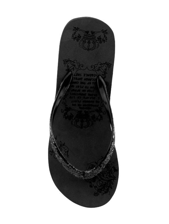 sapatos black slippers flip flops - 16417965 - Zoom Image - 4
