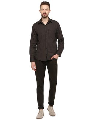 black checkered casual shirt - 16418837 - Standard Image - 4