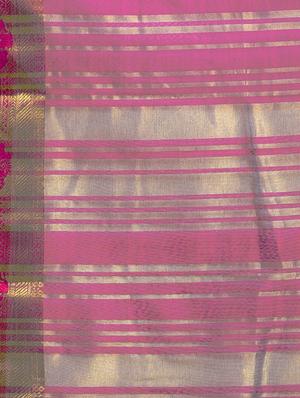 self-design woven saree with blouse - 16420250 - Standard Image - 4