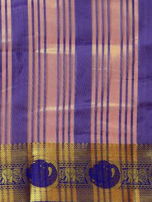 self-design woven saree with blouse - 16420251 - Standard Image - 4