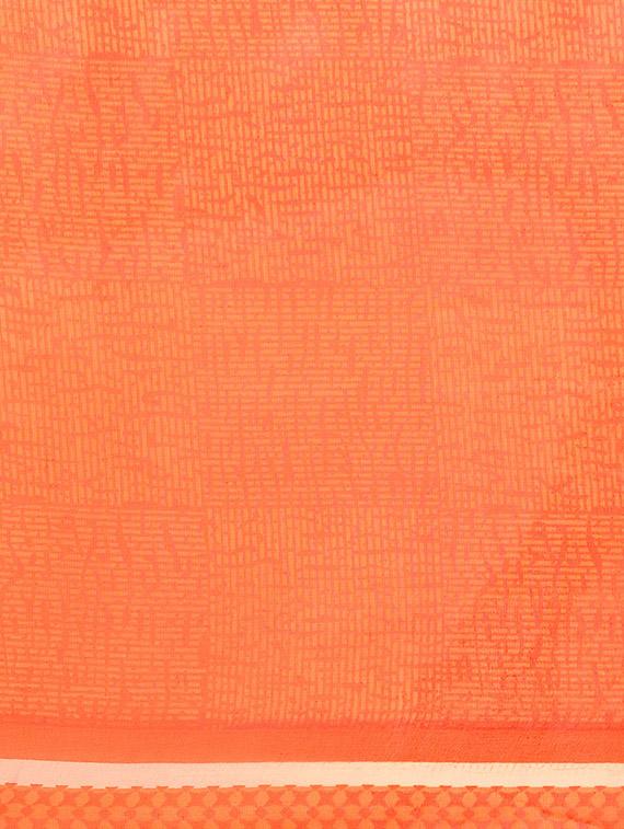 half & half printed saree with blouse - 16420270 - Zoom Image - 4