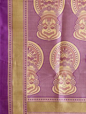 bordered solid saree with blouse - 16420274 - Standard Image - 4