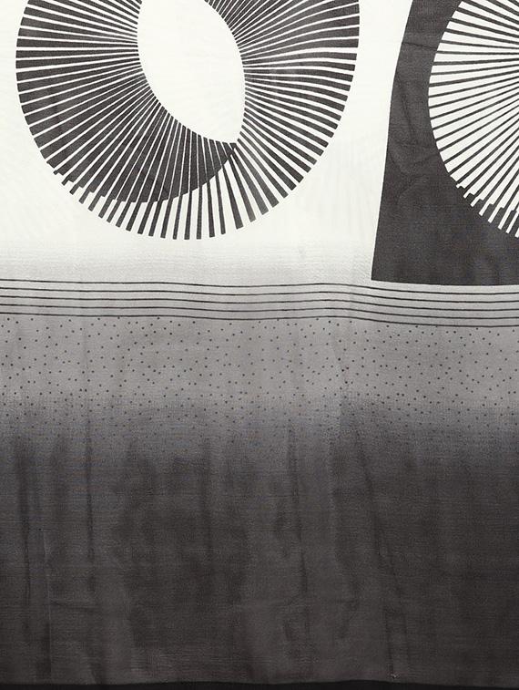 geometrical printed saree with blouse - 16420275 - Zoom Image - 4
