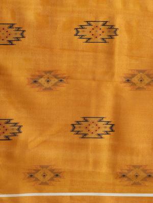 ikat printed saree with blouse - 16420276 - Standard Image - 4