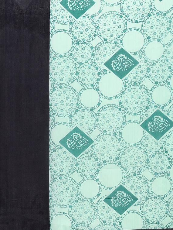 floral printed saree with blouse - 16420283 - Zoom Image - 4