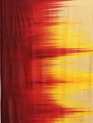 ikat printed saree with blouse - 16420284 - Standard Image - 4