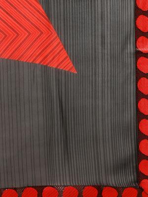 geometrical printed saree with blouse - 16420295 - Standard Image - 4