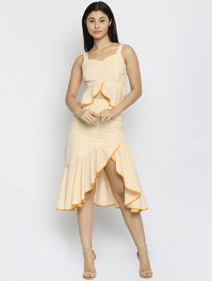 high rise ruffled asymmetric skirt - 16422249 - Standard Image - 4