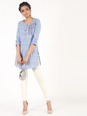 embroidered straight kurti - 16422535 - Standard Image - 4