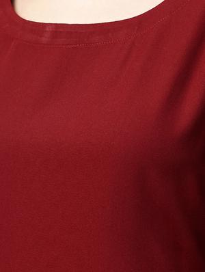 solid straight kurta - 16423138 - Standard Image - 4