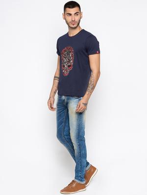 blue heavy washed ripped denim jeans - 16423929 - Standard Image - 4