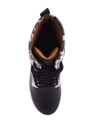 black ankle lace up boots - 16425074 - Standard Image - 4