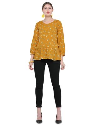 V-neck gathered floral top - 16425393 - Standard Image - 4