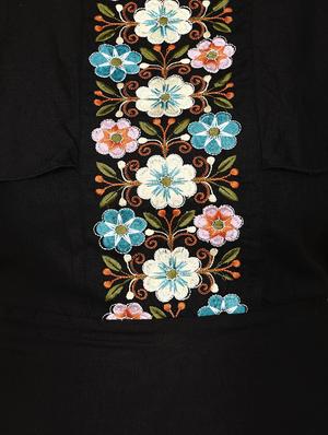 embroidered detail flared gown - 16428055 - Standard Image - 4