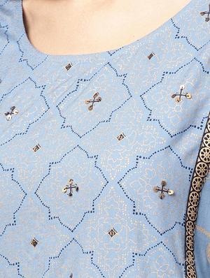 printed kurta palazzo set - 16428068 - Standard Image - 4