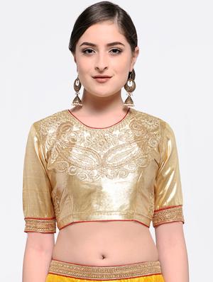 Embroidered contrast lehenga - 16428596 - Standard Image - 4