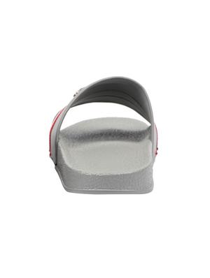 shoemate grey leatherette slip on flip flops - 16430425 - Standard Image - 4