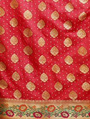 self-design banarasi saree with blouse - 16430695 - Standard Image - 4