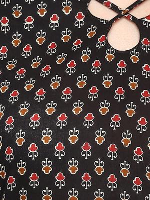 block printed a-line kurta - 16431738 - Standard Image - 4