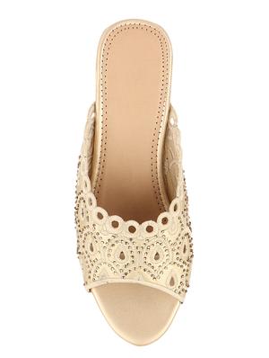gold slip on wedges - 16431744 - Standard Image - 4