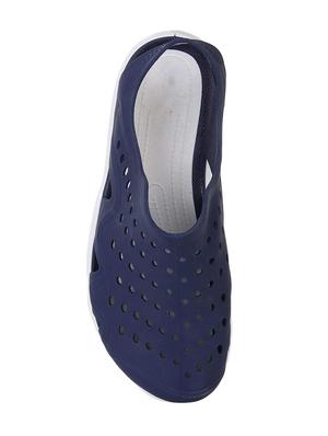 Longwalk blue rubber slip on clogs - 16432274 - Standard Image - 4