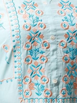 embroidered straight kurta - 16432336 - Standard Image - 4