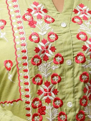 embroidered straight kurta - 16432337 - Standard Image - 4
