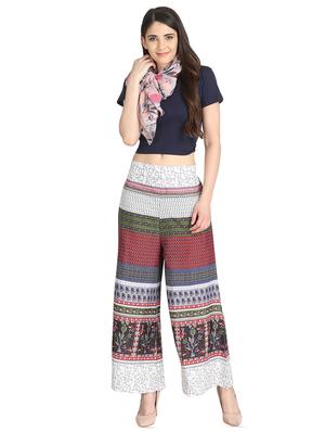 printed flared palazzo - 16432749 - Standard Image - 4