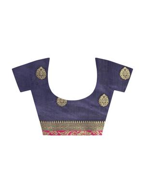 floral handloom saree with blouse - 16435285 - Standard Image - 4