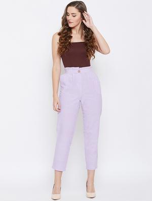paper-bag waist pleated trouser - 16435655 - Standard Image - 4