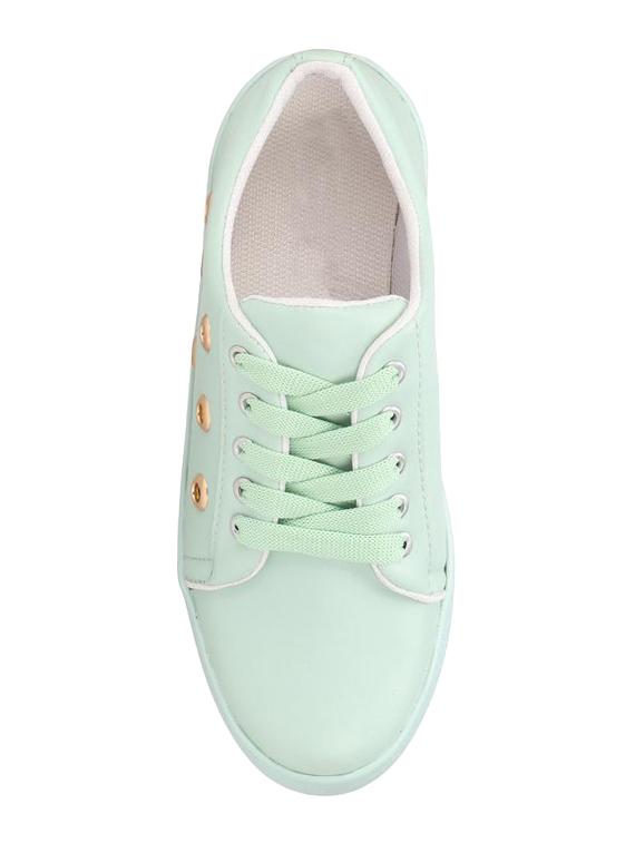 sea green lace-up sneakers - 16435722 - Zoom Image - 4