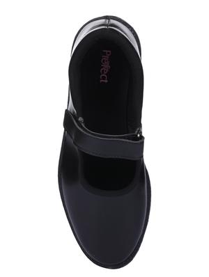 black leatherette ballerinas - 16435757 - Standard Image - 4