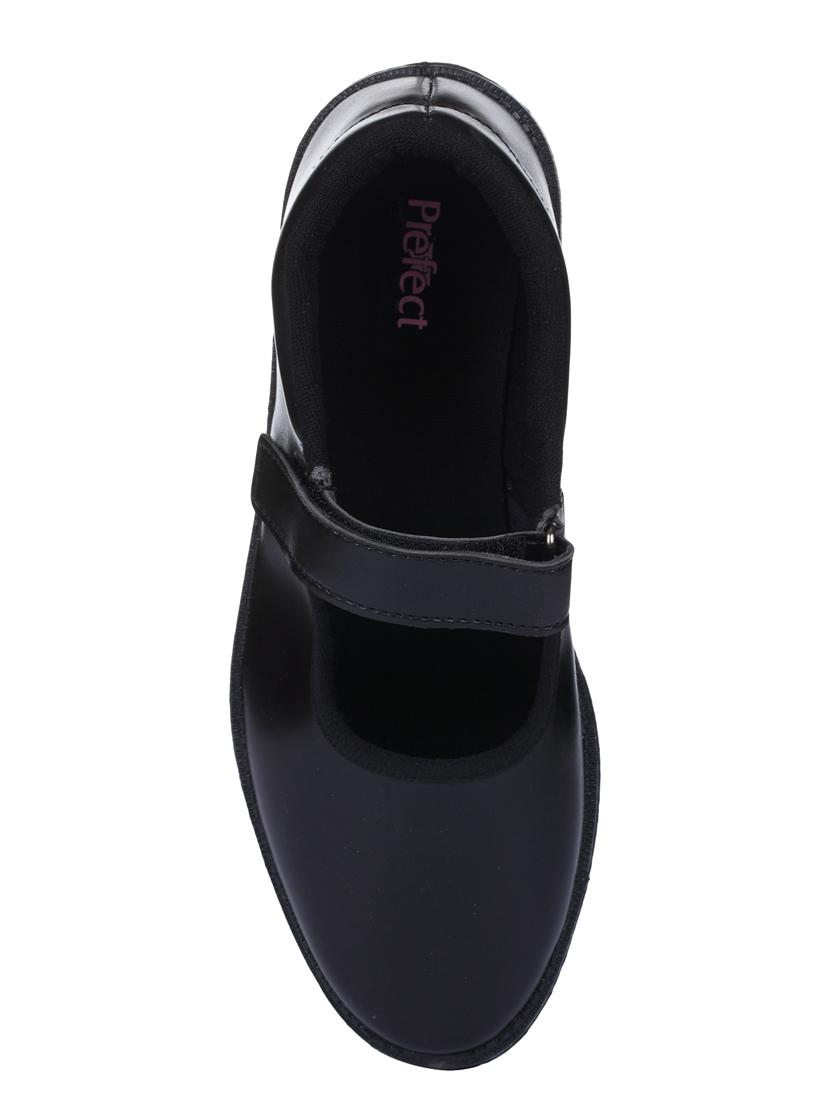 black leatherette ballerinas - 16435757 - Zoom Image - 4