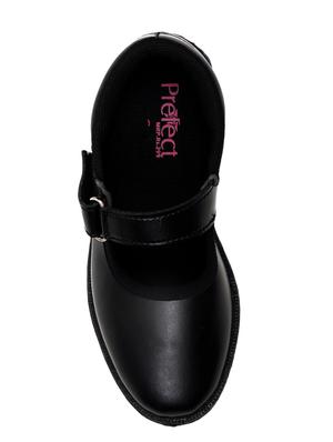 black leatherette ballerinas - 16435759 - Standard Image - 4