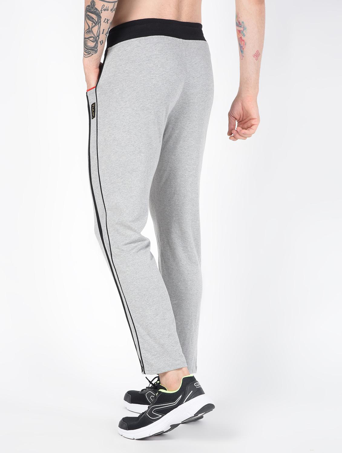 grey side striped full length track pant - 16437959 - Zoom Image - 4
