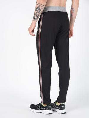 black side striped full length track pant - 16437961 - Standard Image - 4