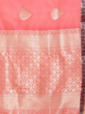 bordered kanjivaram saree with blouse - 16439036 - Standard Image - 4