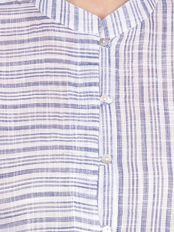 striped printed straight kurti - 16440164 - Zoom Image - 4