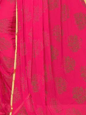 floral motifs embellished saree with blouse - 16440310 - Standard Image - 4